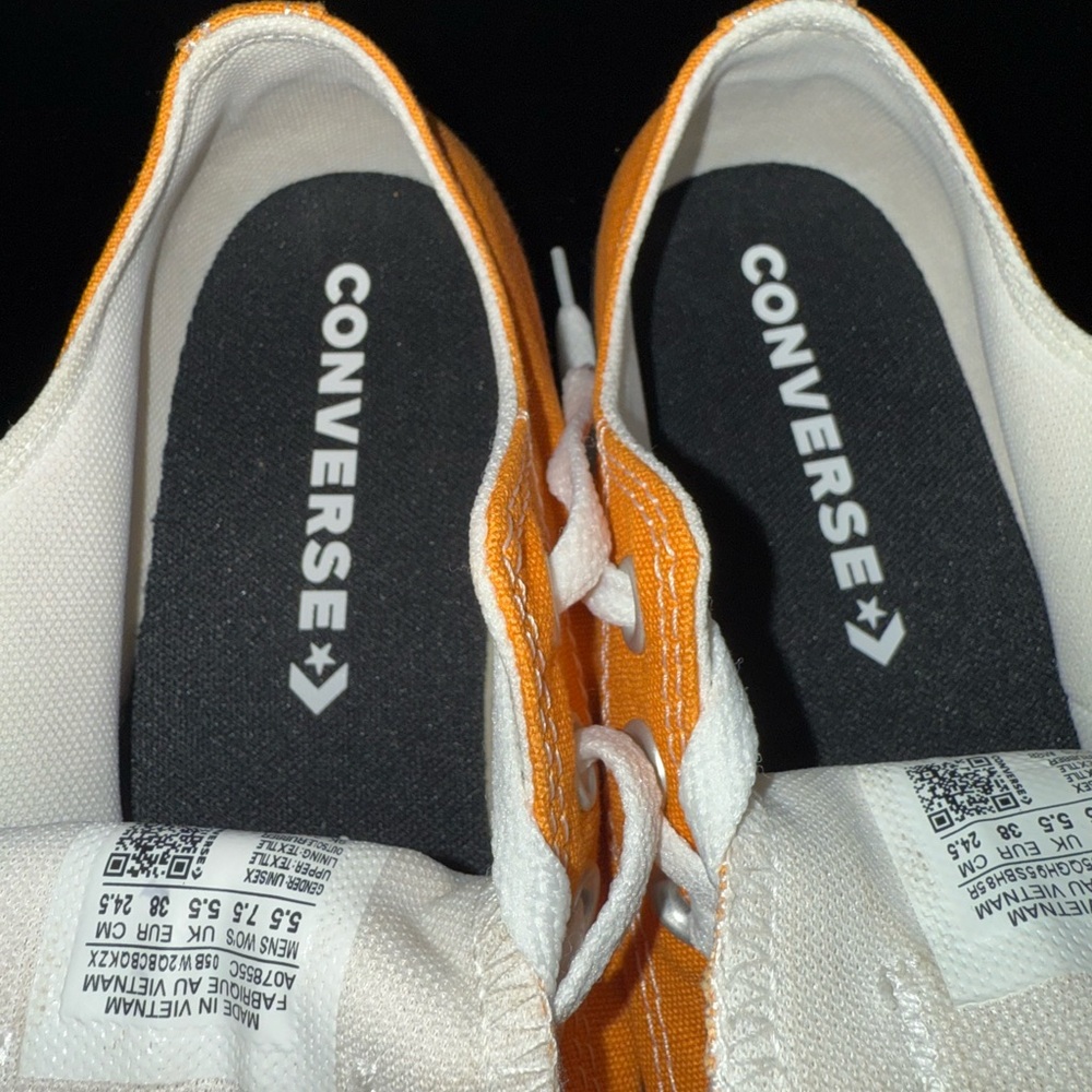 “SOLD” Women Converse Golden Orange All Star Sneakers - Picture 11 of 11